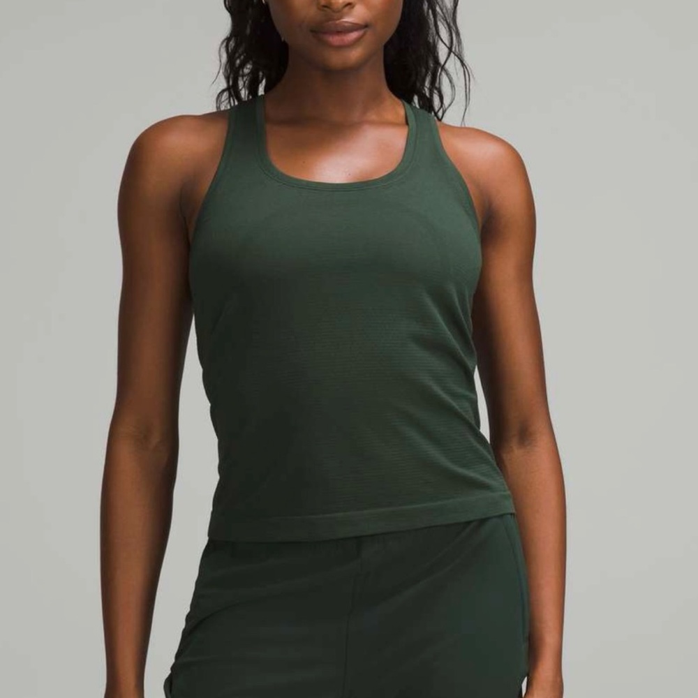 Lululemon Swiftly Tech Racerback Tank Top 2.0 Waist Length Legacy Green
